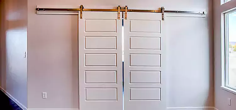 Glass Barn Door with Installation Hardware Kit West St. Paul